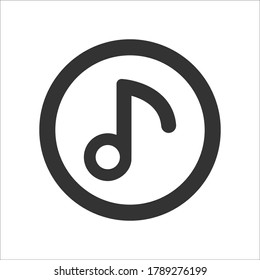 Audio Music icon, vector graphics