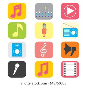 Audio and Music icons