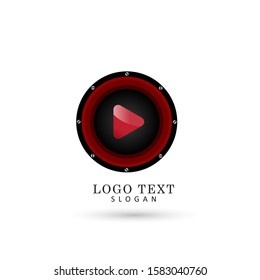 Audio & Music Logo. Symbol & Icon Vector Template.