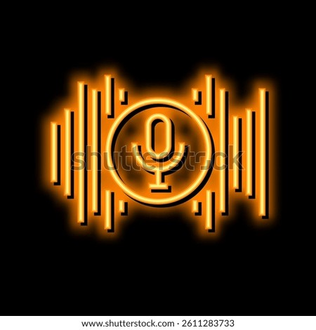 audio music neon light sign vector. audio music illustration