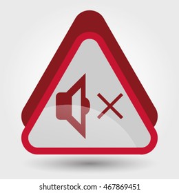 Audio mute volume icon