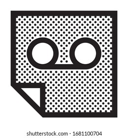 Nota de audio. Icono lleno de puntos.