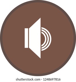 Audio on Glyph Round Circle Multicolor BG