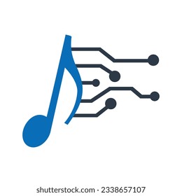 Audio Optimization Flat Blue Icon Isolate On White Background Vector Illustration | Seo Icons