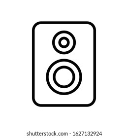 Audio with outline icon vector illustration logo template for many purpose.Isolated on white background