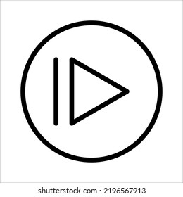 audio play icon on white background