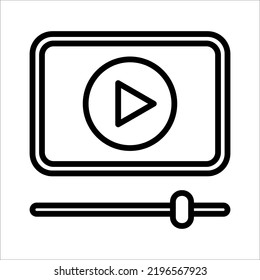 audio play icon on white background