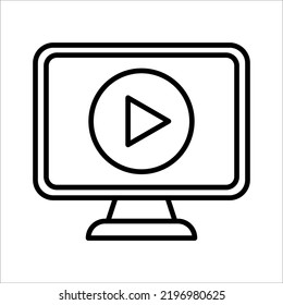 audio play icon on white background