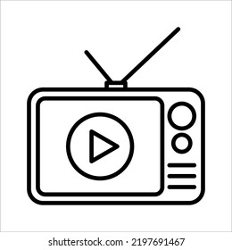 audio play icon on white background