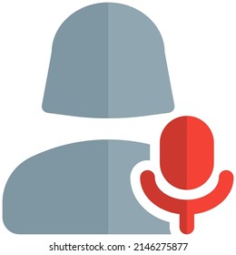 audio played by single female user on a chat messenger