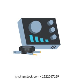 audio player console electronic device vector illustration design