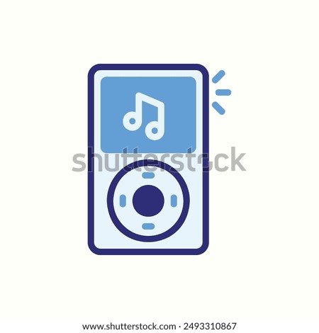 audio player icon, isolated blue icon theme gadget