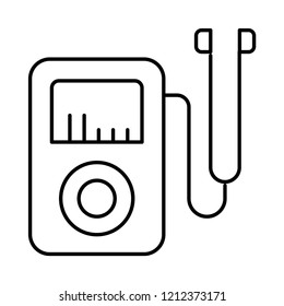 audio player   mp3   earphone  