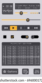 Audio player template.