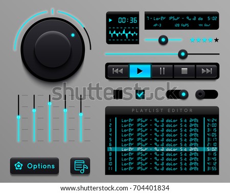 Audio player template.