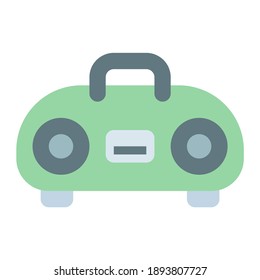 audio player using soft color and flat style