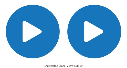 
Audio player vector icon,Flat icons in modern style, Play and Pause button, music graphic elements for social media Ads and banner, illustration