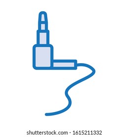 audio plug connection isolated icon vector illustration design