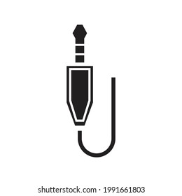 Audio plug icon design vector illustration