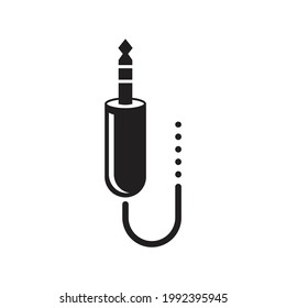 Audio plug icon design vector illustration