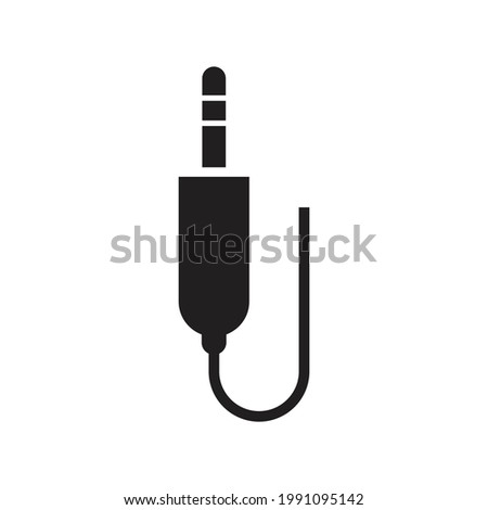 Audio plug icon design vector illustration