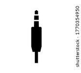 audio plug icon or logo isolated sign symbol vector illustration - high quality black style vector icons
