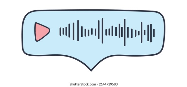 Audio progress bar. Vector illustration