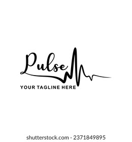 Audio pulse or wave logo design element. Suitable for your design need, logo, illustration, animation, etc.