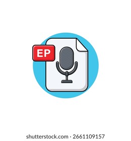 Audio Record File Concept Vector Illustration