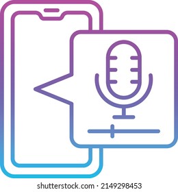 Icono vectorial de grabadora de audio. Se puede usar para imprimir, móviles y aplicaciones web.