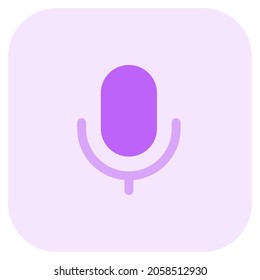 Grabación de audio Logotipo de un diseño de micrófono