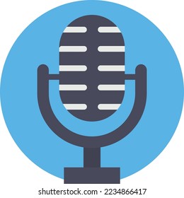 Audio recording Vector Icon which is suitable for commercial work and easily modify or edit it
