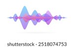 Audio road icon. Flat style. Vector icon.
