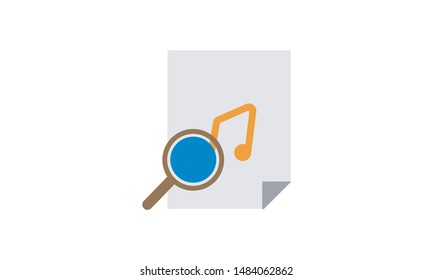 Audio search icon, with color and glyph styles