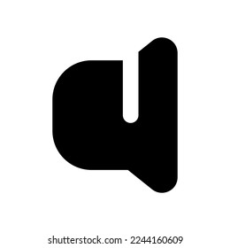 Audio settings black glyph ui icon. Sound mode. Loudspeaker. Set device volume. User interface design. Silhouette symbol on white space. Solid pictogram for web, mobile. Isolated vector illustration