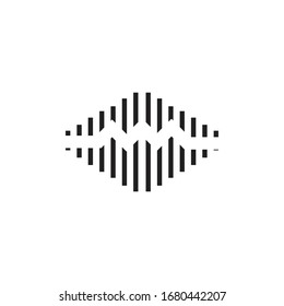 Vektordesign-Illustration für das Audiosignal
