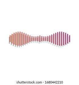 audio signal icon vector design ilustration