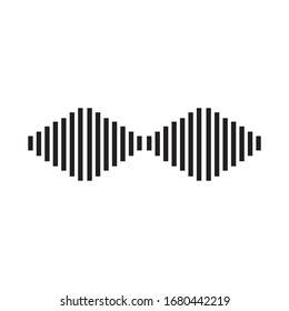 ilustración de diseño vectorial de icono de señal de audio