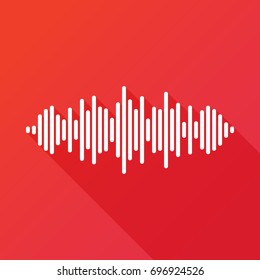 Audio signal vector icon. Sound icon. Music symbol