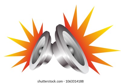 audio sound bar speacker vector illustration