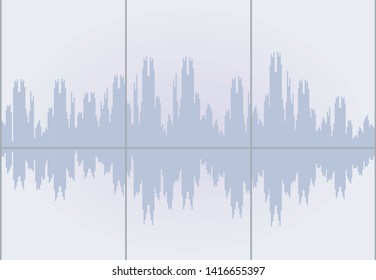 Audio sound graph. vector illustration