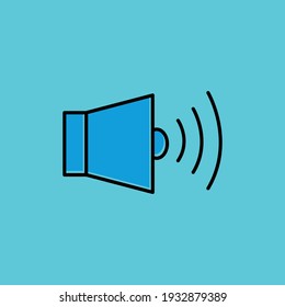 Audio, sound, volume, volume control, volume lineal color icon. simple illustration. mobile concept app icon and web design. Editable stroke. Design template vector