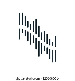 audio sound wave equalizer icon logo template 