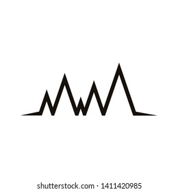 Audio sound wave equalizer icon logo template