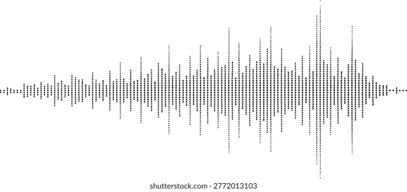 Audio sound wave graphic Vector
