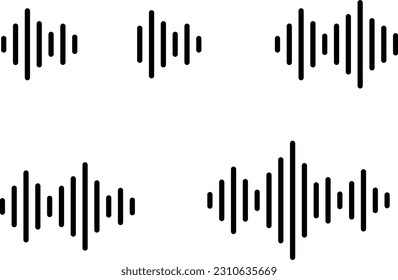 Material für Audio- und Schallwellen-Icon