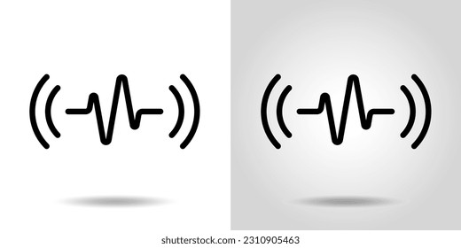 Material für Audio- und Schallwellen-Icon