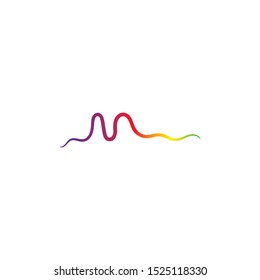 audio sound wave logo design illustrator 