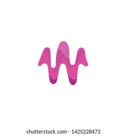 Audio Sound Wave Logo Template Illustration Design Creative Vector