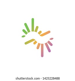 Audio sound wave logo template illustration design creative vector
